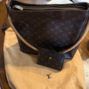 Louis Vuitton Brown Monogram Hobo Bag